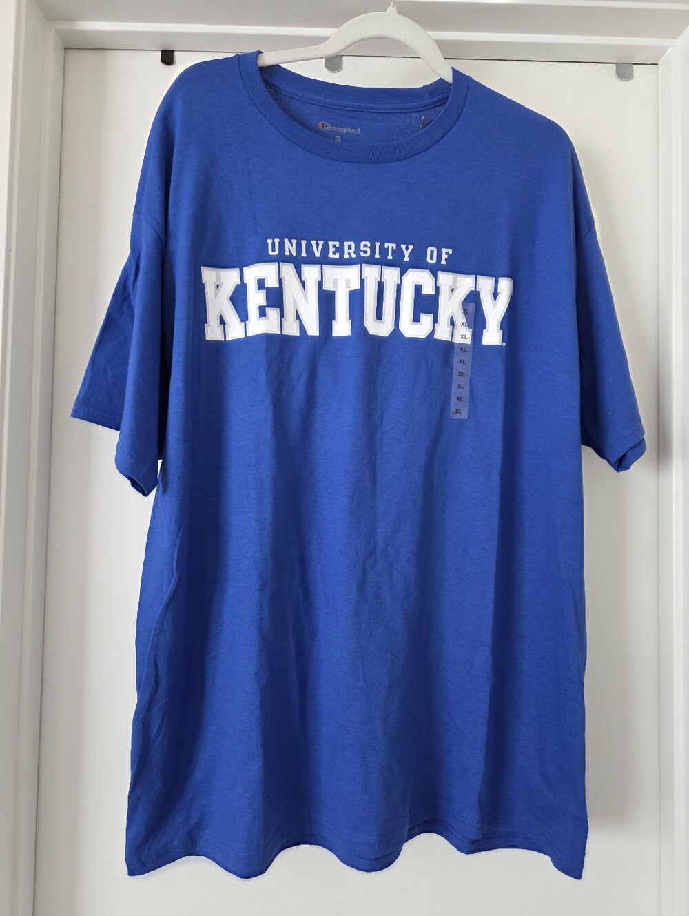 NEW Men's Champion NCAA University of Kentucky Wildcats Royal Blue Tee T-Shirt